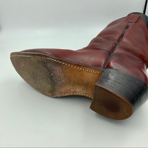 Men’s Vintage Oxblood Frye Boots - Picture 8 of 10